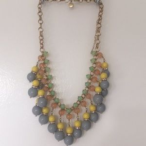 Colorful boho chic bib necklace